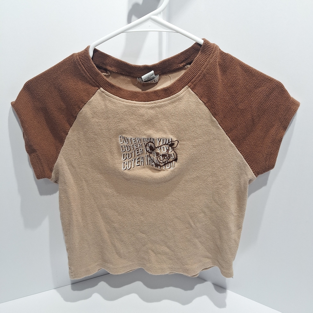 Rue21 Brown and Tan Tee